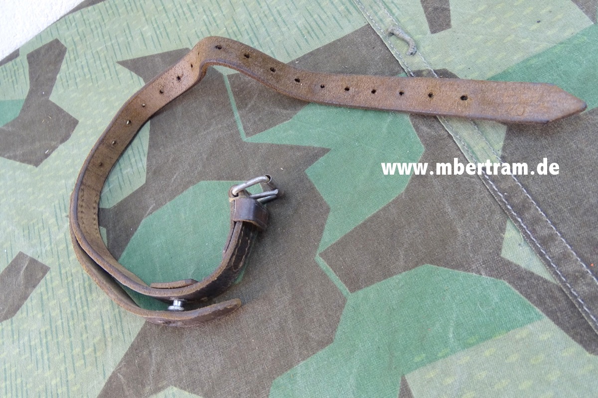 Wehrmacht Doppel Packriemen / Tormister Riemen Leder, Länge ca. 54 cm 1940