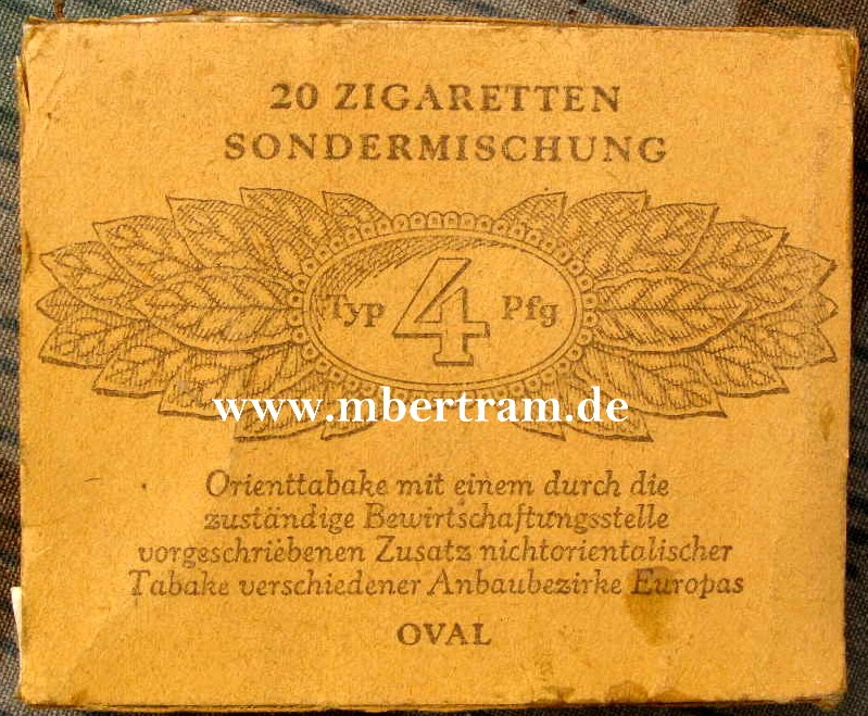 20 WH Oval Sondermischung Zigaretten, 44/45, ungeöffnet