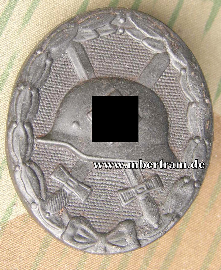 VERWUNDETEN ABZEICHEN 1939 IN SCHWARZ, Eisen