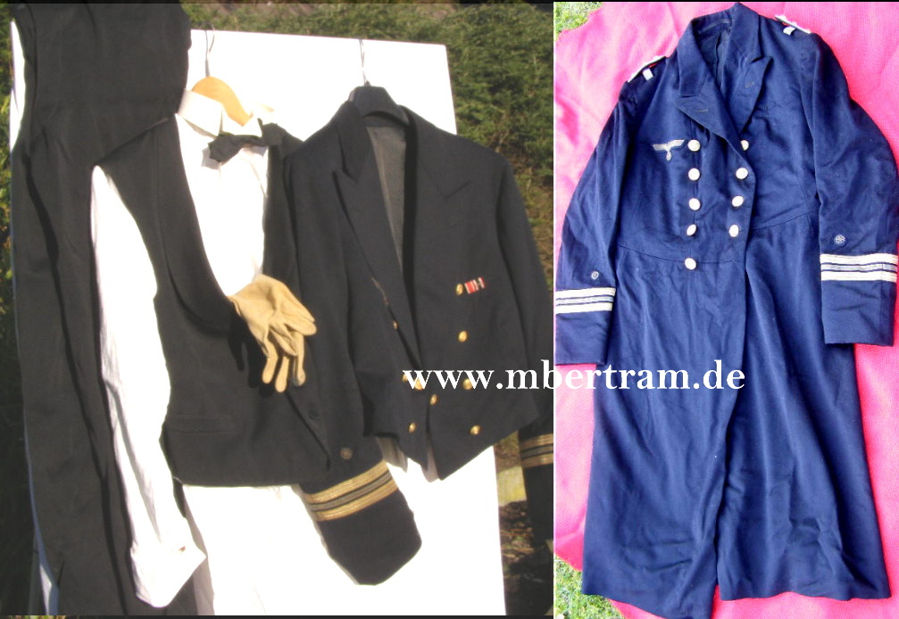 Galauniform Kapitän zur See, Jacke, Weste, Hose, Mantel...