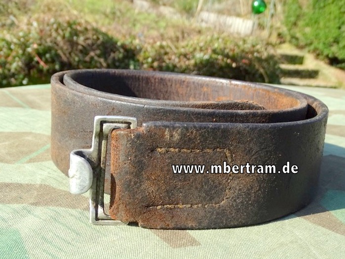 Koppelriemen 2. Weltkrieg mit Alu Gegenschließe.