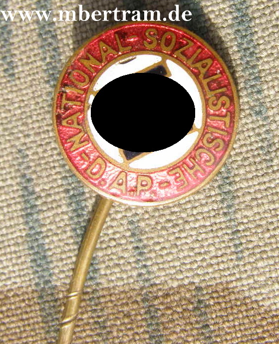 NSDAP Mitgliedsabzeichen , emailliert, kleine Ausführung, ca. 15mm