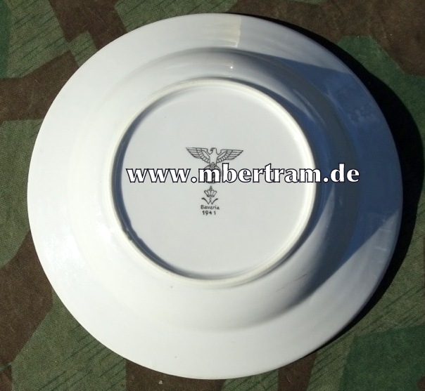 Wehrmacht Suppenteller, Adler, Wallendorfer, Bavaria, 1942