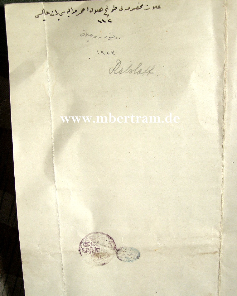 9311-10 2 Urkunden Ritterkr.Franz Joseph Orden, türk. Halbmond