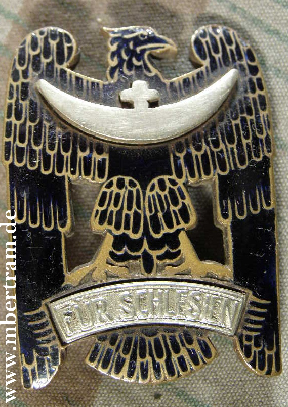 Schlesischer Adler, 1. Stufe Buntmetall emailliert