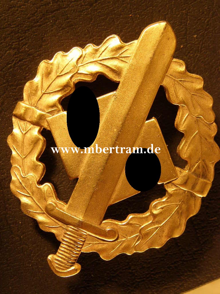 SA SPORTABZEICHEN Bronze, 2. Modell, " Berg & Nolte Lüdenscheid" Eisen, bronziert. 
