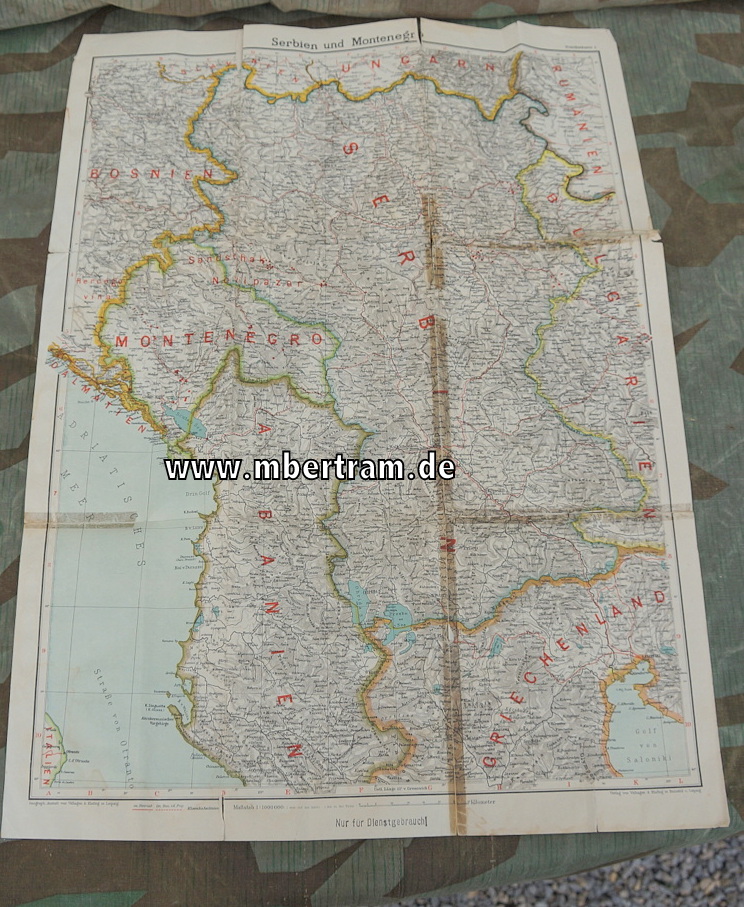 Dienstkarte Serbien und Montenegro