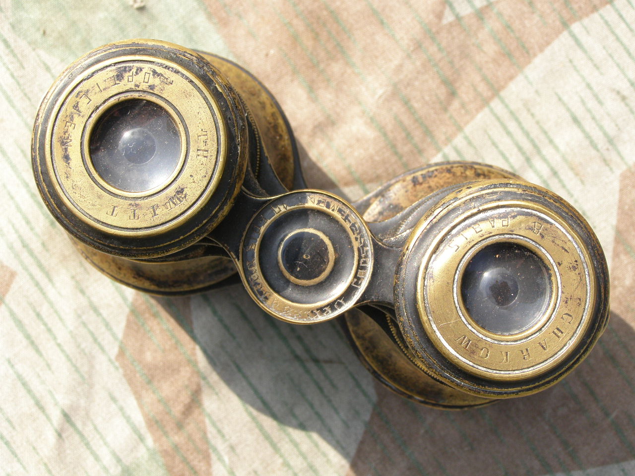 Preuss. Beute Fernglas "Charkow, Paris, Th.Witt Opticien"