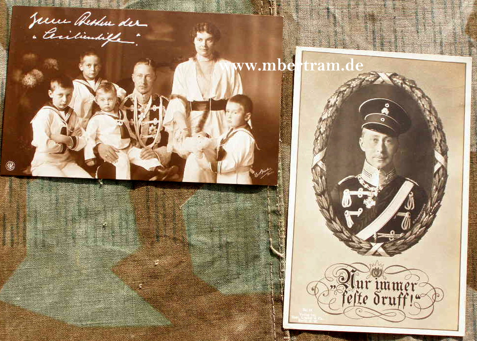 2x Kronprinz Wilhelm von Preussen, in Husarenuniform