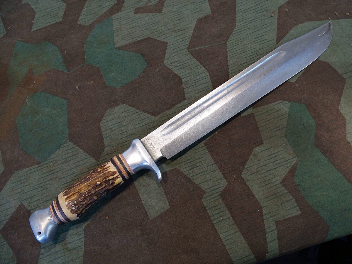Großes 42 cm Jagdmesser für die deutsche Jägerschaft, Puma Solingen 
