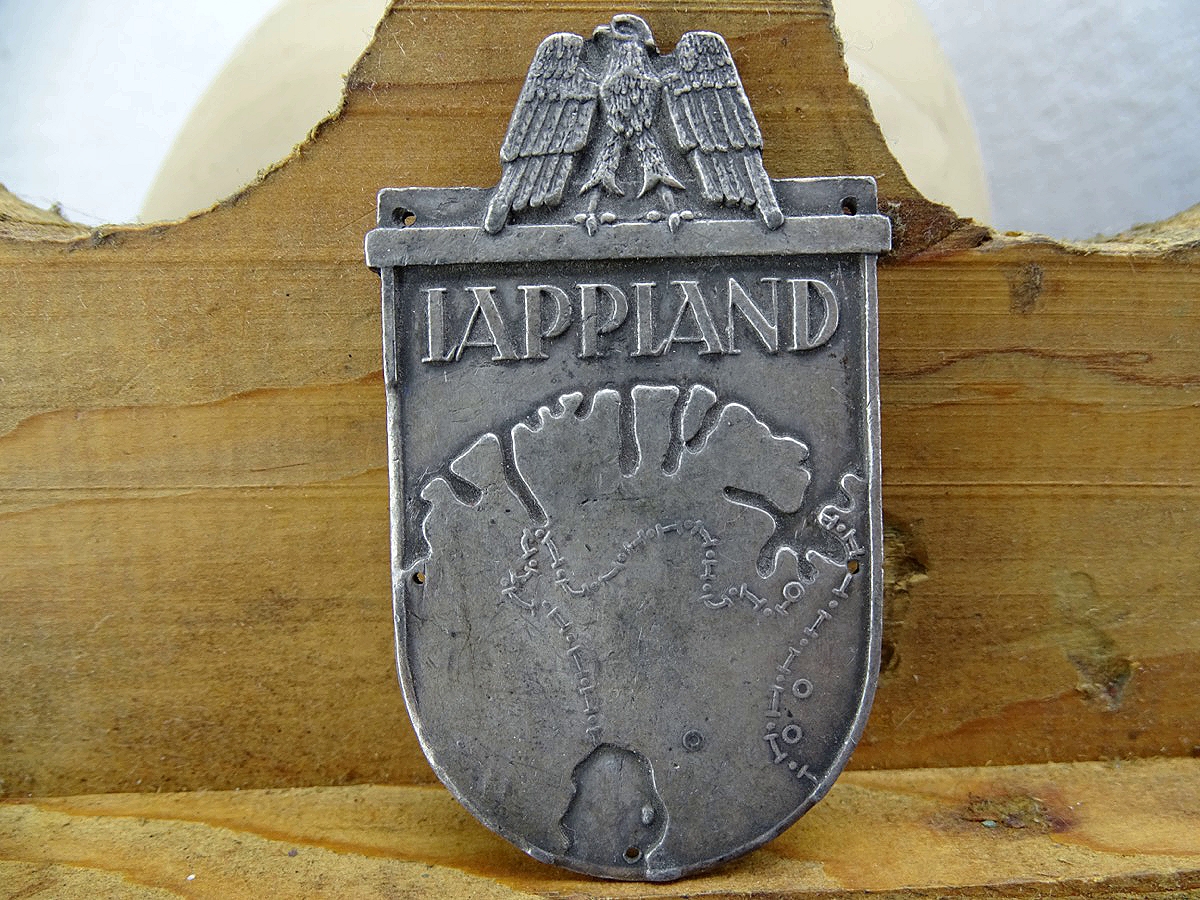 Replik: Lappland Ärmelschild, Schöne dunkle Patina, Frontfertigung
