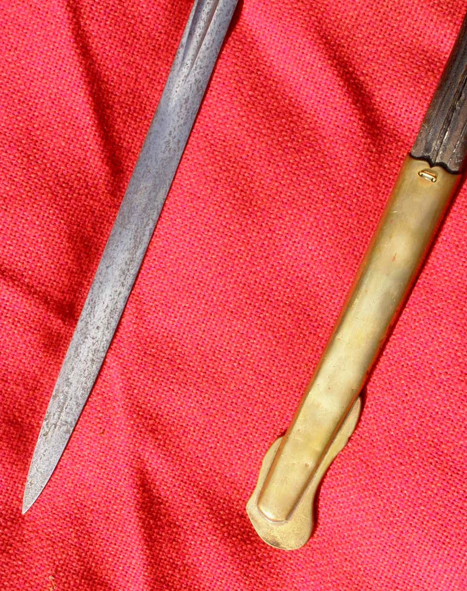 10385-8 Infanterie Offizierssäbel, Löwenkopfgriff, Lederscheide um 1890, WKC