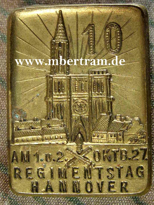 Regimentstag Hannover. 10. Regiment. 1. u.2. Okt. 1927