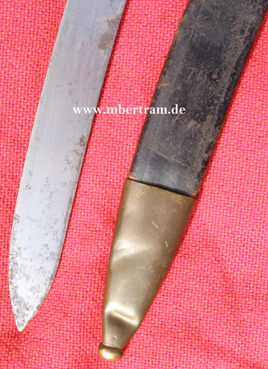 10365-3 Preußen Seitengewehr M 64 . Lederscheide