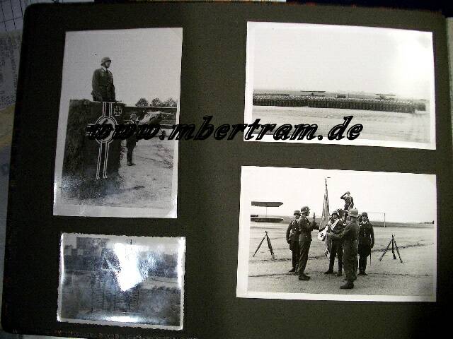 Dienstzeitalbum Luftwaffe, 109 Fotos, z.B.: Ju 52, Bord-MG 15
