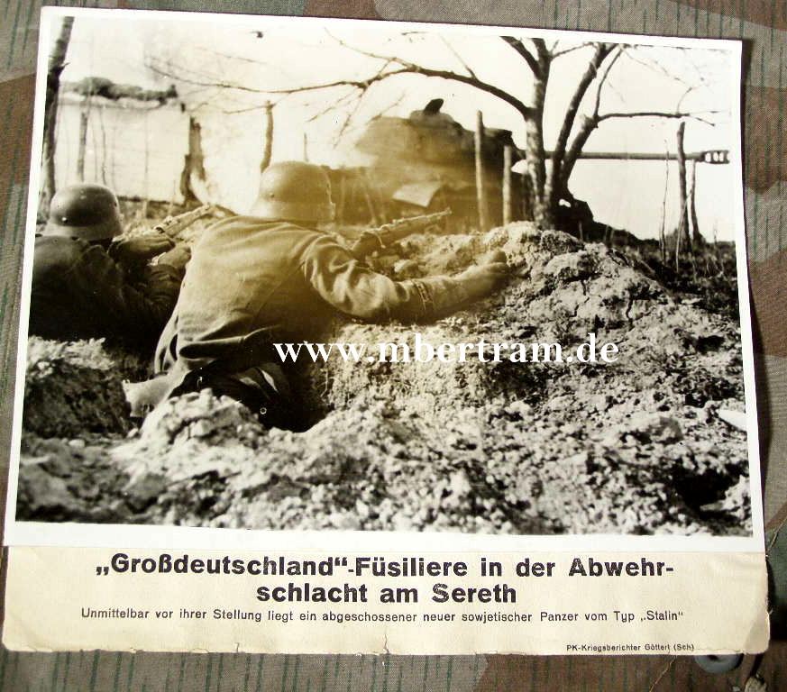 Grossdeutschland Füsiliere in der Abwehrschlacht am Sereth