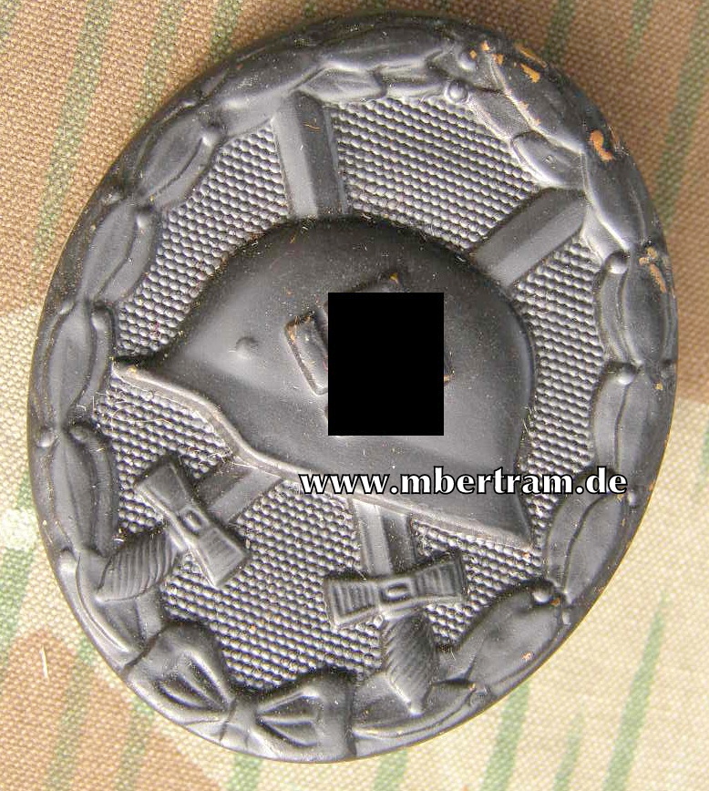 VERWUNDETEN ABZEICHEN 1939 IN SCHWARZ, Messing