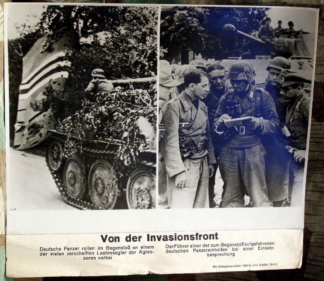 Deutsche Panzer bereit zum Gegenangriff a.der Invasionsfront