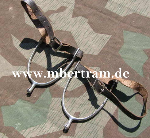 Wehrmacht Offiziers -und Kavalleriesporen, Beriemung