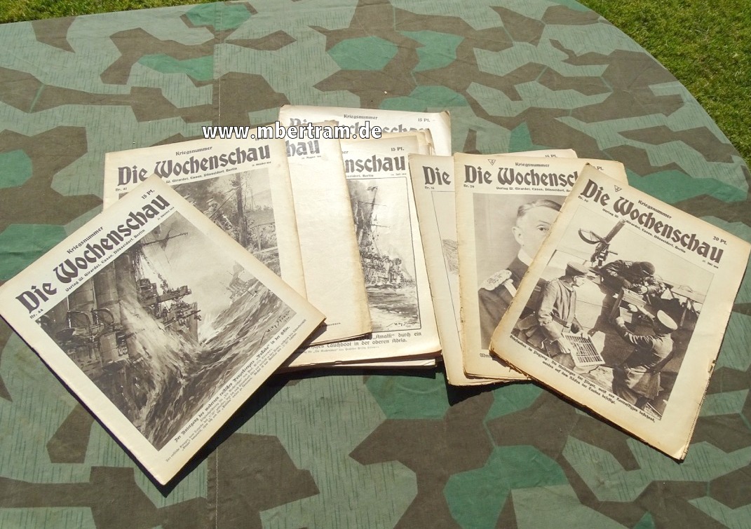 Die Wochenschau- 13 Hefte, 1. Weltkrieg