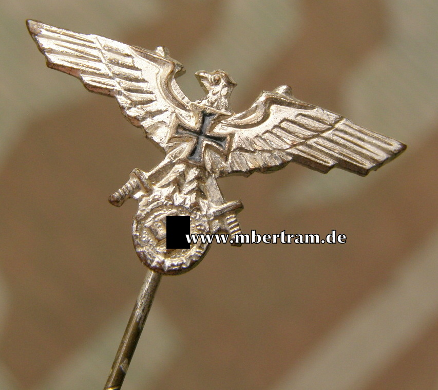 NS Soldatenbund Mitgliedsabzeichen, Buntmetall ca. 13mm