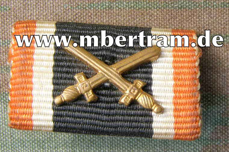 1er Bandspange: Kriegsverdienstkreuz 2. Klasse 1939