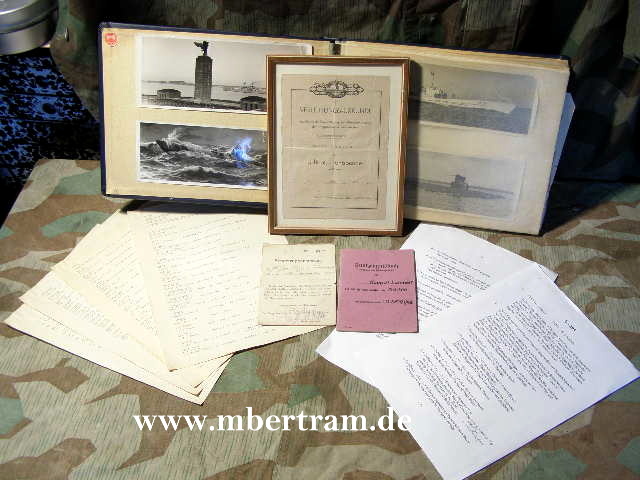Fotos- u.Urkunden: Funk O.Gefr. U-Boot, U- 295, Frontspange