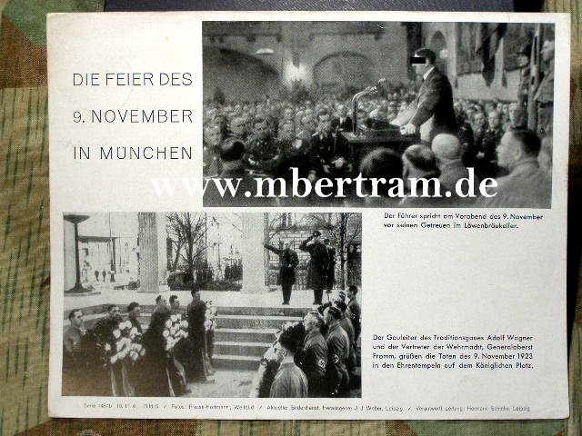 Die Feier des 9.Nov. In München im Löwenbräukeller