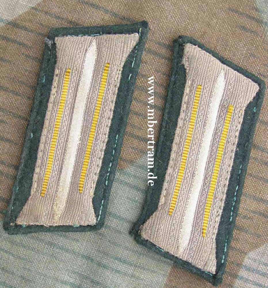 Kriegsmarine Paar Kragenspiegel für die feldgraue Uniform