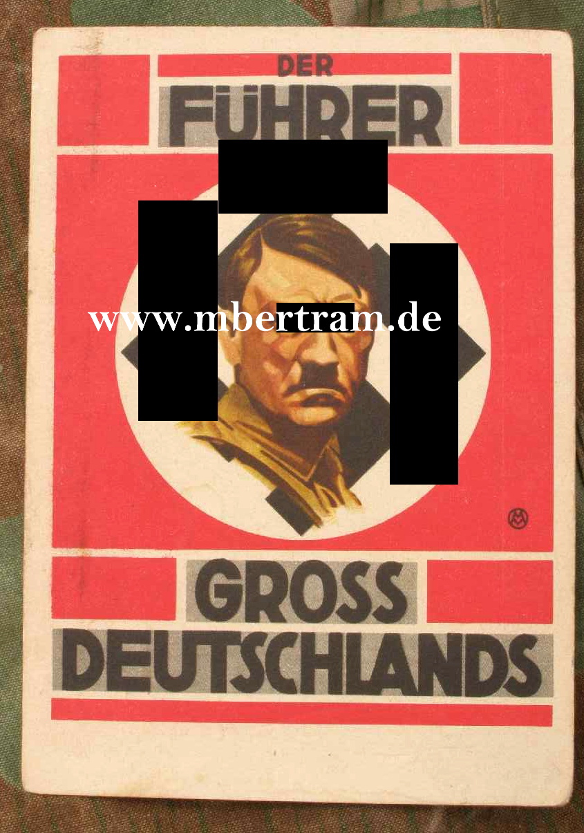 Propagandapostkarte: A.Hitler Führer Gross Deutschlands