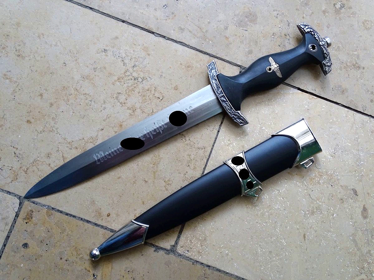 Replik: SS Dienstdolch M 36 ( Kettendolch) Eichenlaub Parierstangen für einen Ehrendolch