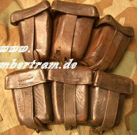 Paar K98 3er Munitionstasche Hst: " C.L.Gevelsberg 1917"