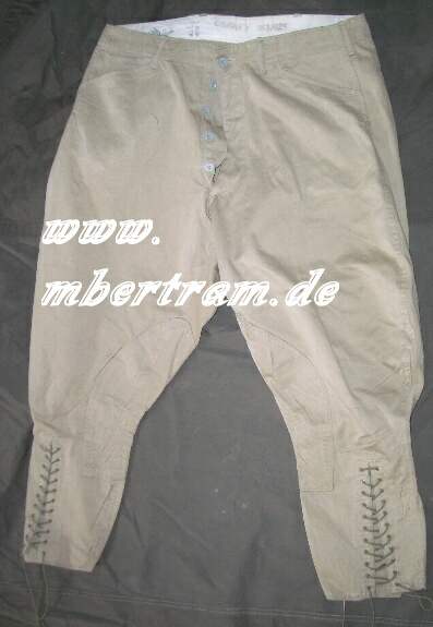 Hellbraune US Army Offiziers Sommer Breeches Hose, Beute