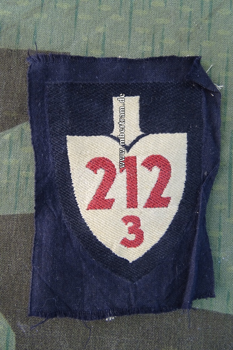 Reichsarbeitsdienst Ärmel Abteilungsspaten, "212/3"