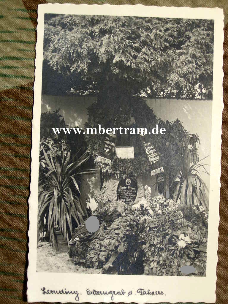 Propagandapostkarte Leonding, 1939, Elterngrab des Führers
