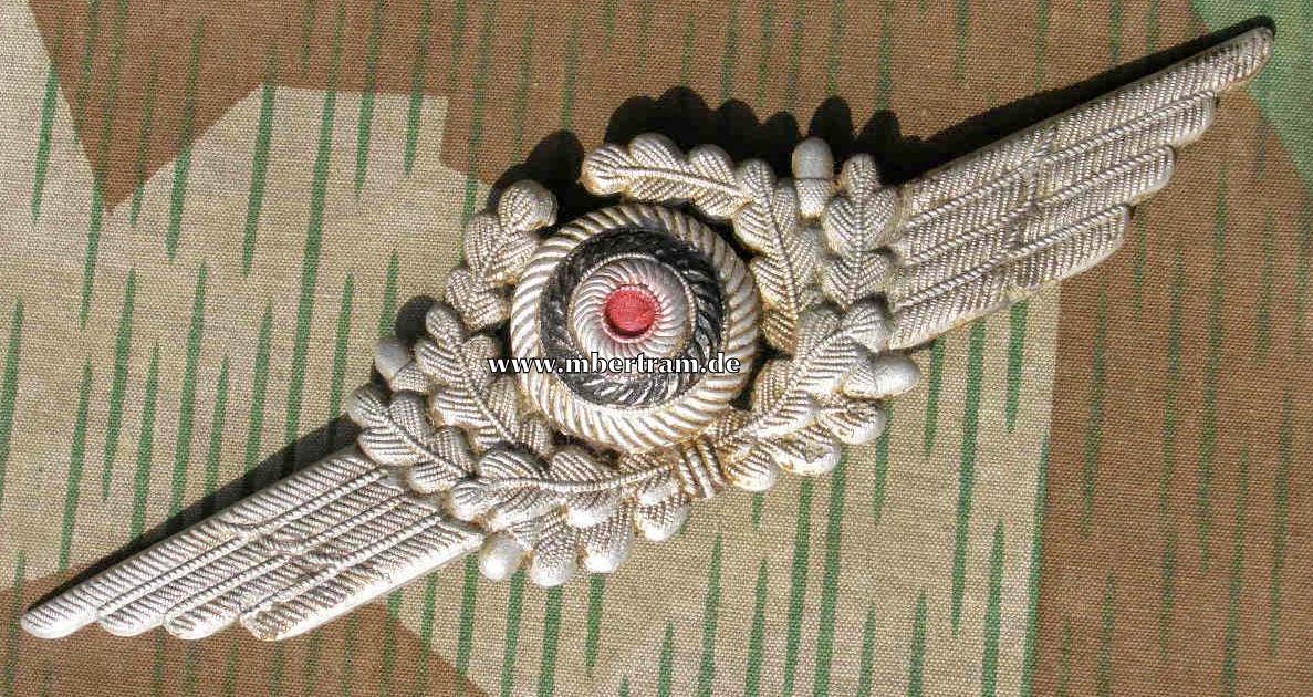 Schirmmützeneichenlaub für Luftwaffen Schirmmütze.