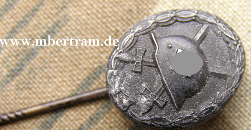 VERW. ABZ. 1939, schwarz 16 mm Miniatur, Hst: Deumer