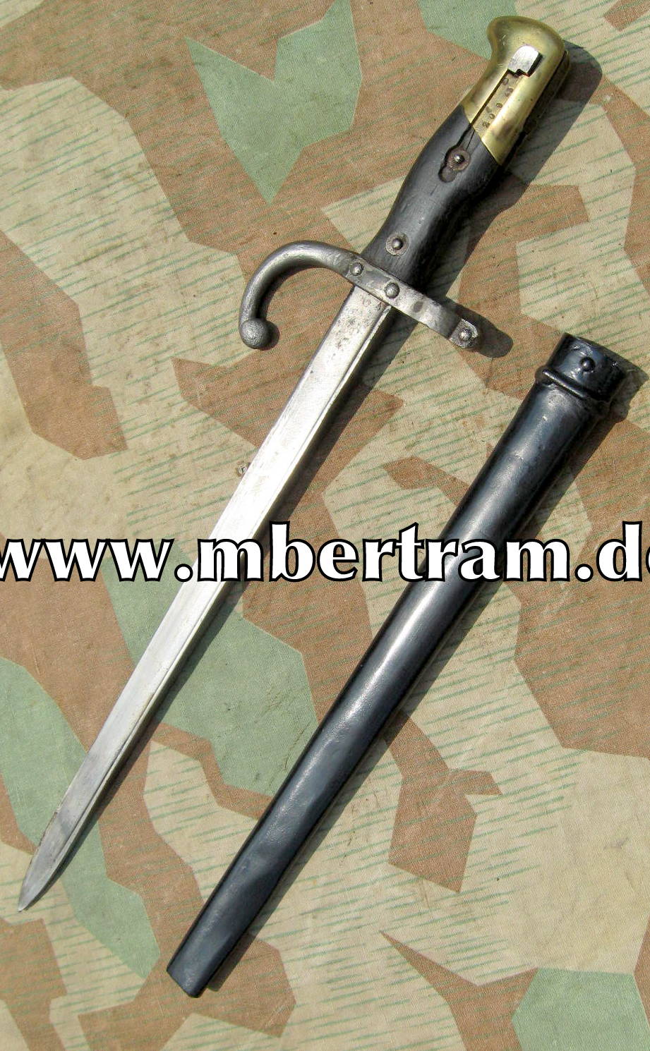 Frankreich, modifiziertes Gras Bajonett M 1874 von 1883.