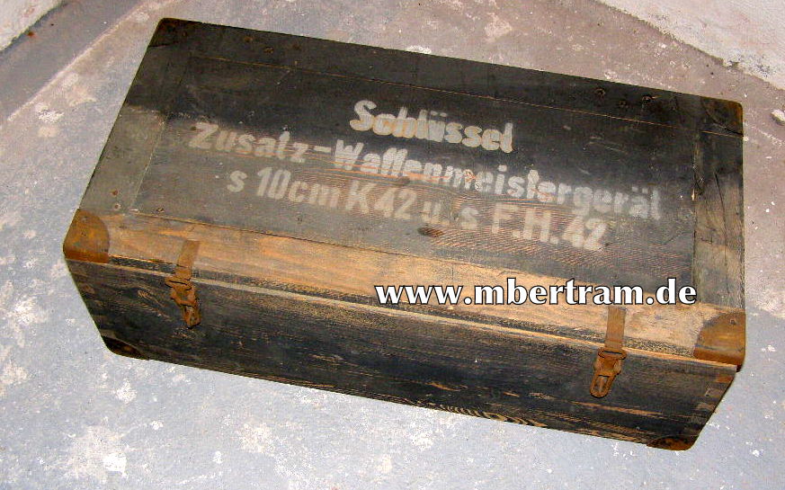 Waffenmeister Kiste 10 cm K 42 u.s. F.H. 42