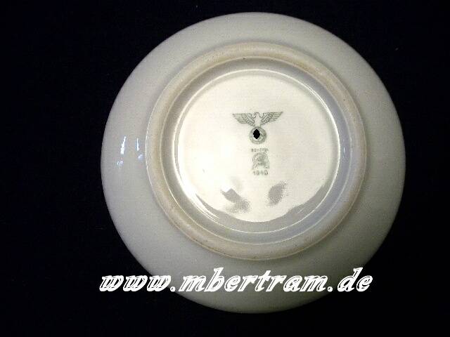 918-1 Wehrmacht Heer, Porzellan Unterteller Reichsadler Stempel