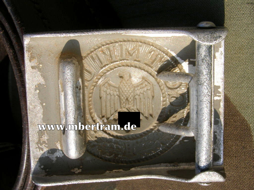 13503-5 WEHRMACHTS KOPPELSCHLOSS ALU, M. RIEMEN
