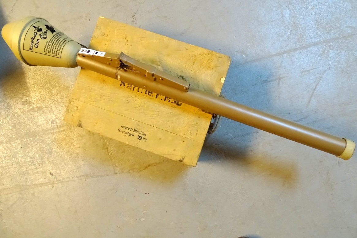 Wehrmachts Deko Panzerfaust 60, delaboriert
