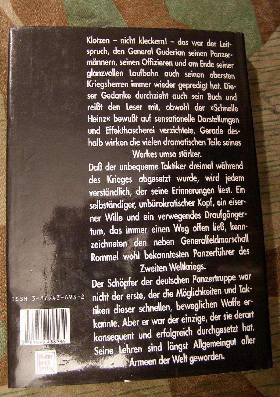 Guderian, Heinz : Erinnerungen eines Soldaten 1995 464 S.