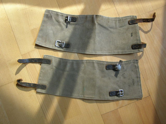 Waffen SS oder Wehrmacht Segeltuchgamaschen