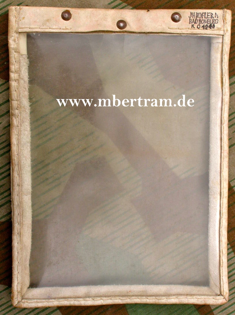 Wehrmachts Kartenhülle. " J.H. Koffler Bad Homburg 1941"