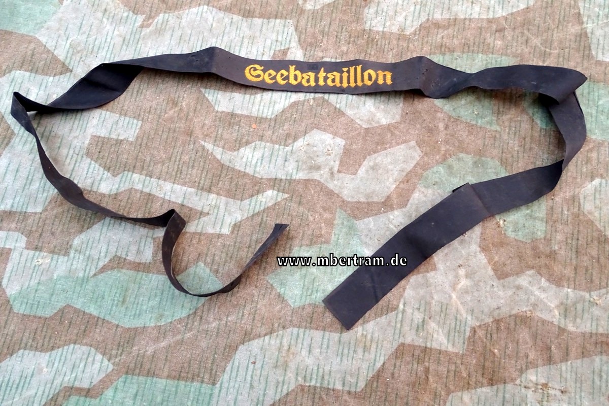 Mützenband kaiseliche Marine 1871-1918 " Seebataillon "