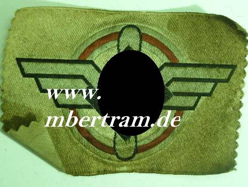 Replik: DLV Wappen. Abmessung ca. 9,5x6cm.