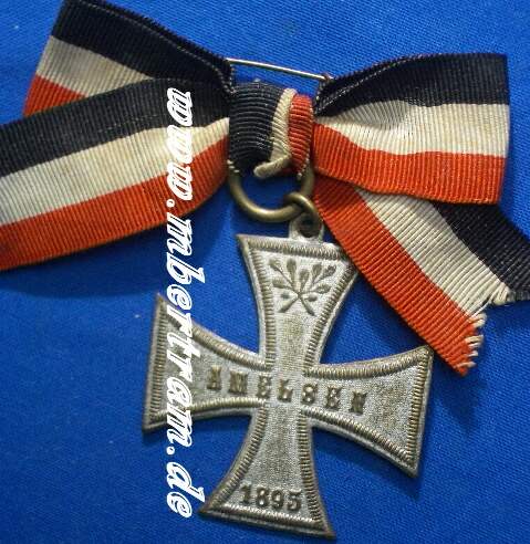 Erinnerungskreuz " Amelsen 1895", Bandschleife