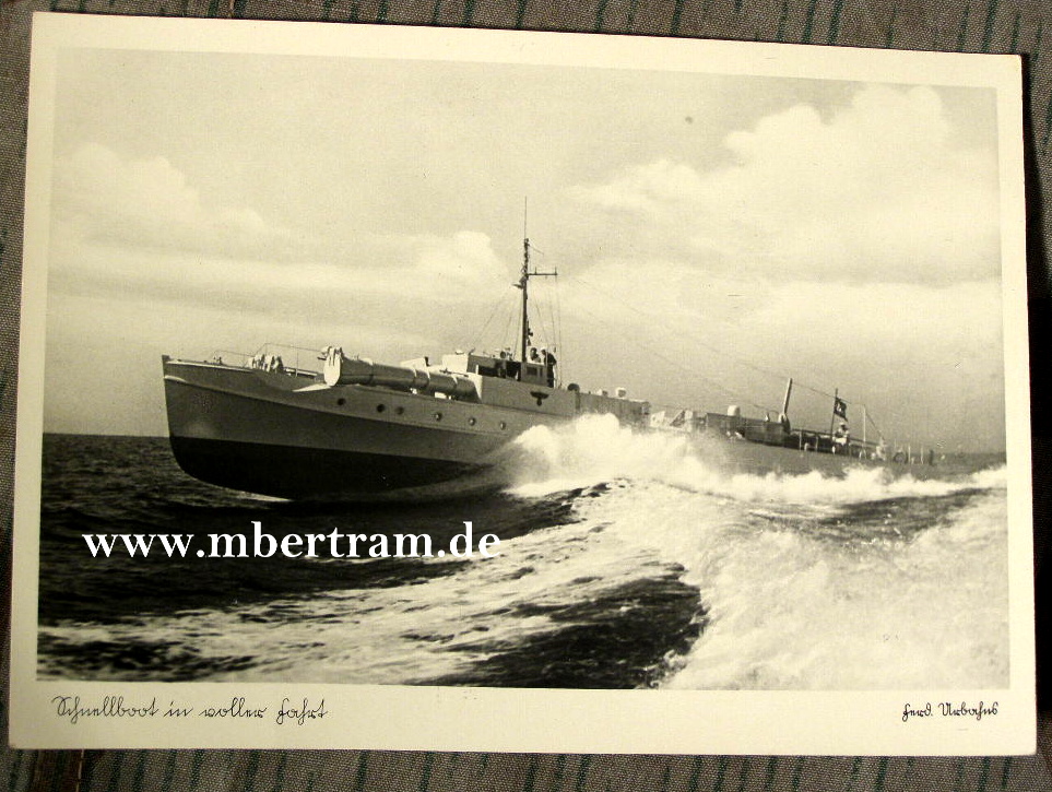 Kriegsmarine "Schnellboot in voller Fahrt", ungelaufen