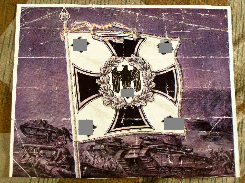 NSKOV Bilderserie " Flagge des Heeres" 22x18cm.